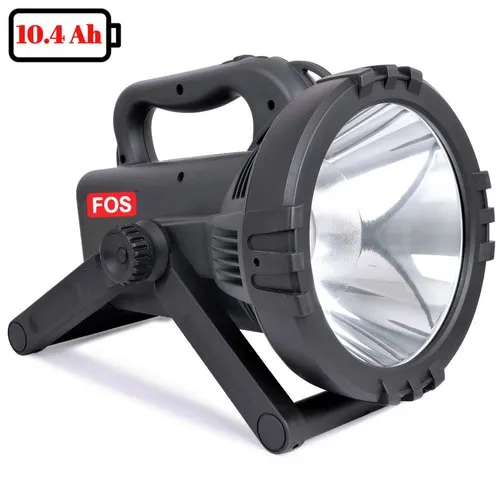 FOS LED Search Light 20w (Range 2 Km.) With 10,400 Mah Lithium-Ion Battery - Bis Approved